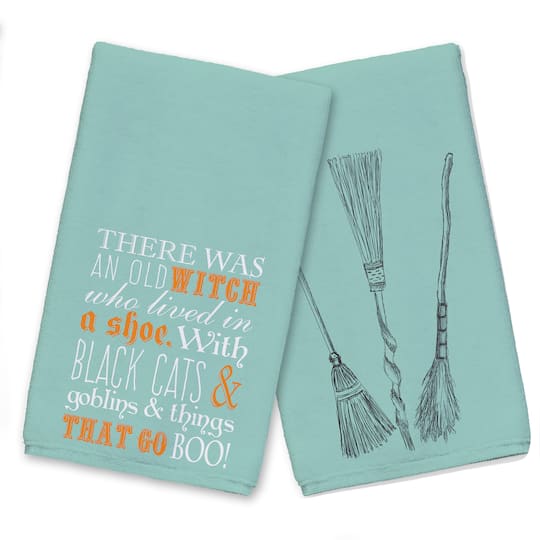 Witch in a Shoe Tea Towel Set